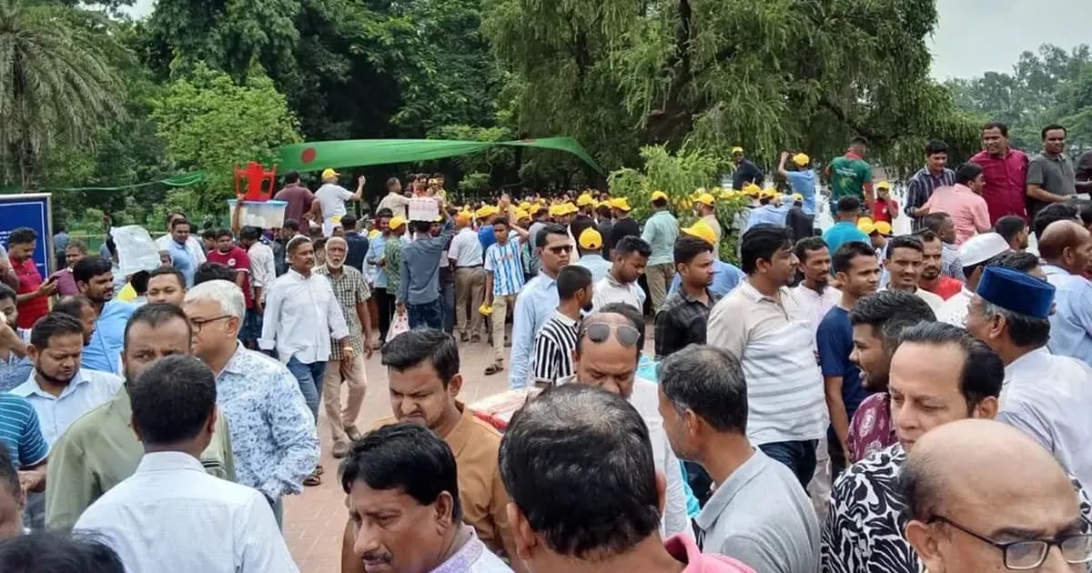 বিএনপির প্রতিষ্ঠাবার্ষিকীতে জিয়া উদ্যানে নেতাকর্মীদের ঢল