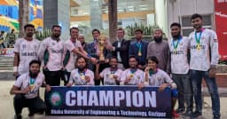 ডুয়েট আন্তঃহল ভলিবলে টানা তৃতীয়বার চ্যাম্পিয়ন টিম ধূমকেতু