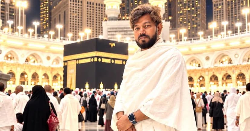 পবিত্র ওমরাহ পালনে চিত্রনায়ক পারভেজ আবির