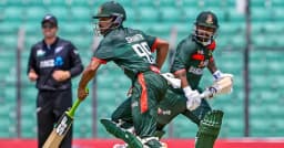 শান্তর সেঞ্চুরি, লিটনের ফিফটিতে ২৬৫ রানের সংগ্রহ বাংলাদেশের