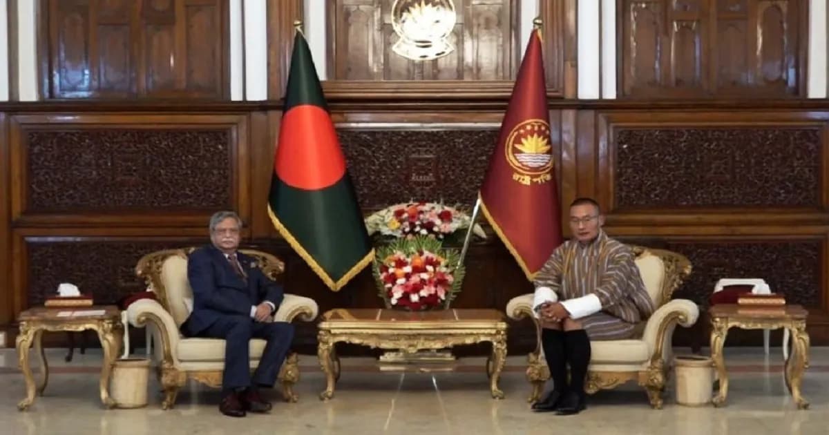 ভুটানের প্রধানমন্ত্রীর সঙ্গে রাষ্ট্রপতির সাক্ষাৎ