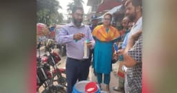 লটাখোলা বাজারে দুধে ভেজাল, ৯ বিক্রেতার বিরুদ্ধে ব্যবস্থা