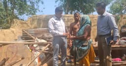 রাজনগরে তুফানে বিধ্বস্ত বসতঘর, ক্ষতিগ্রস্ত পরিবারকে তাৎক্ষণিক সহায়তা ইউএনও’র