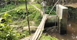 কাপাসিয়া একটি কালভার্ট প্রায় তিন বছর ধরে ভাঙা