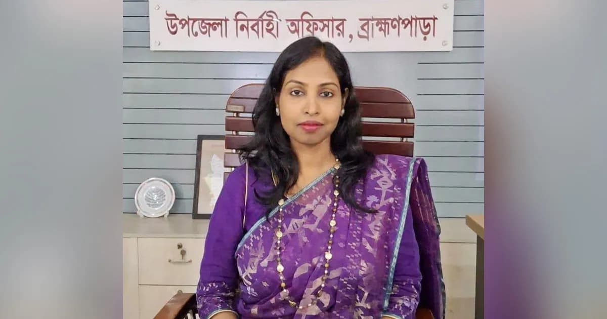 ব্রাহ্মণপাড়ার নতুন ইউএনও হিসেবে যোগ দিলেন মুন্নী ইসলাম