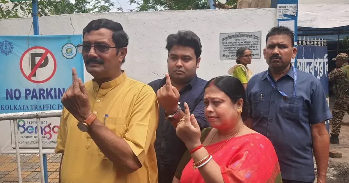 পশ্চিমবঙ্গের বিধানসভা নির্বাচন, দুপুর পর্যন্ত ভোট পড়েছে ৬১ শতাংশ