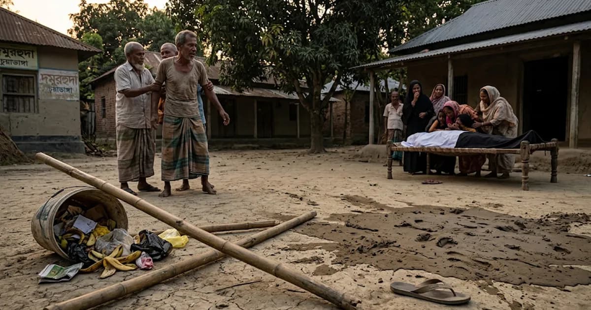 ময়লা ফেলা নিয়ে বিরোধে চাচার লাঠির আঘাতে ভাতিজা নিহত