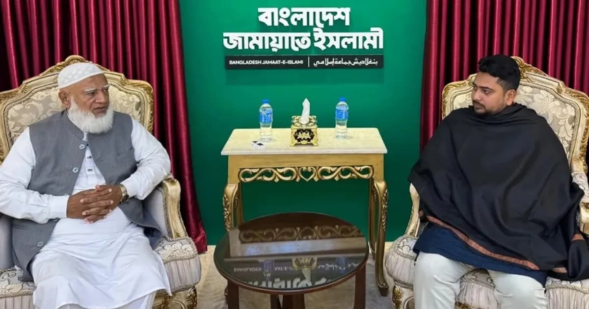 জামায়াত আমিরের সঙ্গে বৈঠক করেছেন নাহিদ ইসলাম