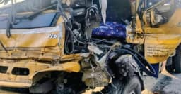 দাঁড়িয়ে থাকা ট্রাকে অপর ট্রাকের ধাক্কা, হেলপার নিহত