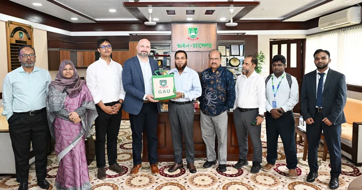 গাকৃবিতে যুক্তরাষ্ট্রের দুই বিশ্ববিদ্যালয়ের প্রতিনিধিদলের সৌজন্য সাক্ষাৎ