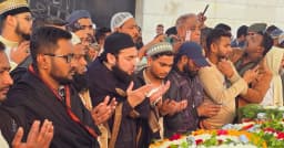 বেগম খালেদা জিয়ার কবর জিয়ারতে হাসান আযহারী