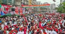 শ্রমিকের কণ্ঠে শ্রমিক নেতা, বিএনপির সমাবেশে জনস্রোত