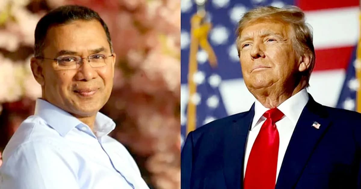 প্রধানমন্ত্রী তারেক রহমানকে অভিনন্দন জানালেন ডোনাল্ড ট্রাম্প