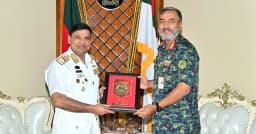 নৌবাহিনী প্রধানের সঙ্গে আনসার-ভিডিপি মহাপরিচালকের সাক্ষাৎ