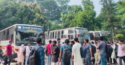 বিসিএস পরীক্ষার্থীদের যাতায়াত সুবিধা নিশ্চিতে ১৩টি বাস সুবিধা দিল ইবি