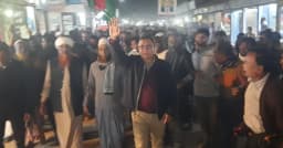 কেশরগঞ্জ বাজারে তানভীর আহমেদ রানার ব্যাপক গণসংযোগ