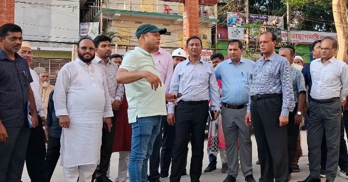 পিরোজপুরে গণপূর্ত অধিদপ্তরের প্রধান প্রকৌশলীর উন্নয়ন প্রকল্প পরিদর্শন
