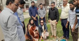 ময়মনসিংহ সদর উপজেলা পরিষদ চত্বরে গাছ রোপণ করলেন ইউএনও