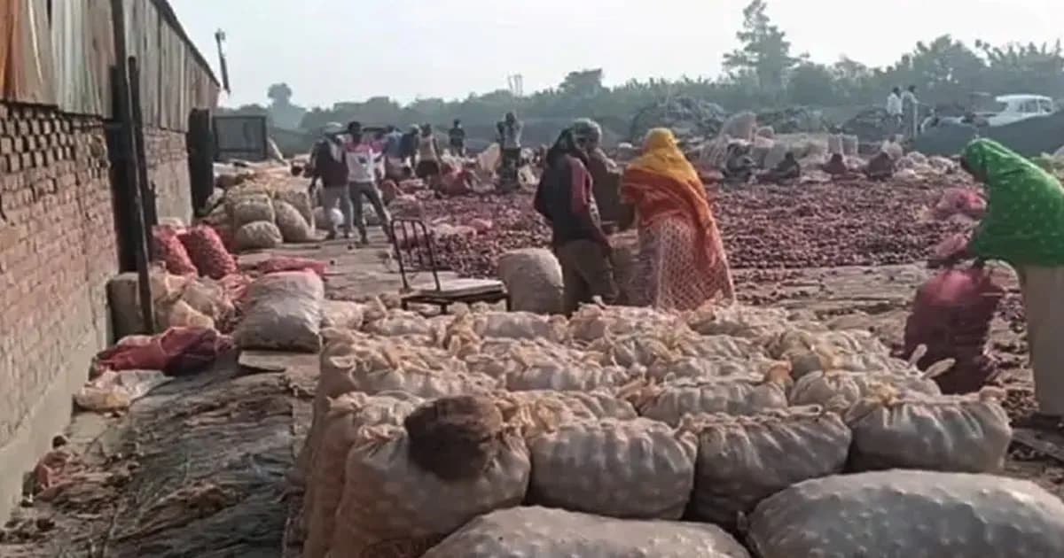 বাংলাদেশ সীমান্তে পচছে ৩০ হাজার টন ভারতীয় পেঁয়াজ