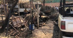 কক্সবাজারে গ্যাস পাম্পের আগুনে ৩০ ট্যুরিস্ট জীপ ও ৩ বসতঘর পুড়ে ছাই