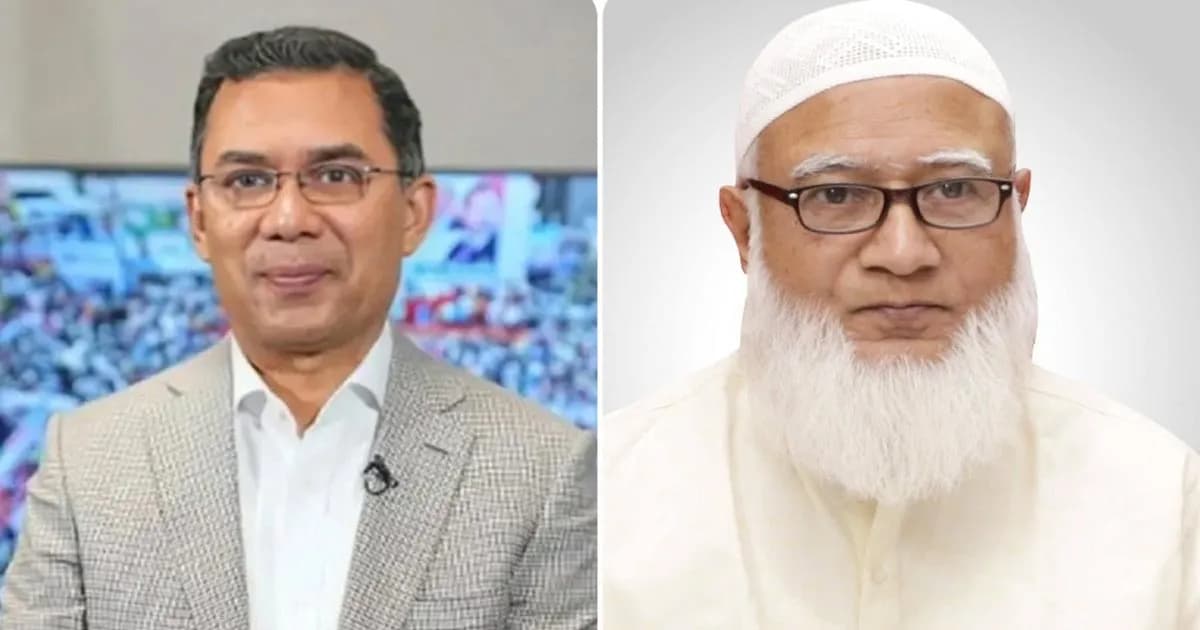 তারেক রহমানকে প্রকাশ্য রাজনৈতিক আলোচনায় বসার আহ্বান জামায়াত আমিরের