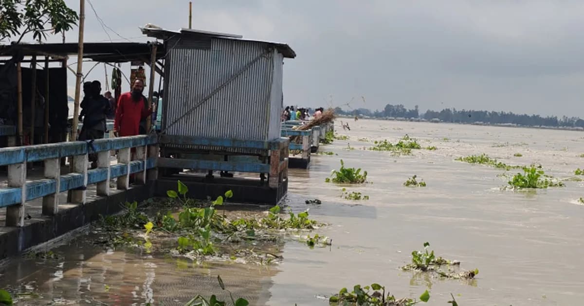 তিস্তার পানি দ্রুত বাড়ছে, ১২ জেলায় বন্যার আভাস