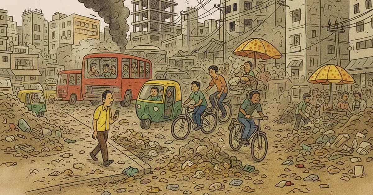 স্বপ্নের নগর আজ দুঃস্বপ্নের শহর!