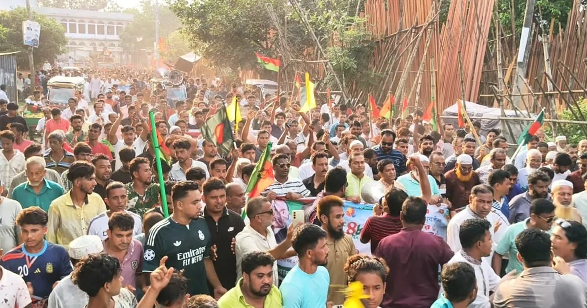 বাঞ্ছারামপুরে বিএনপির প্রতিষ্ঠাবার্ষিকী উপলক্ষে শোভাযাত্রা