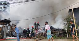 নারায়ণগঞ্জে জুটের গোডাউনে আগুন