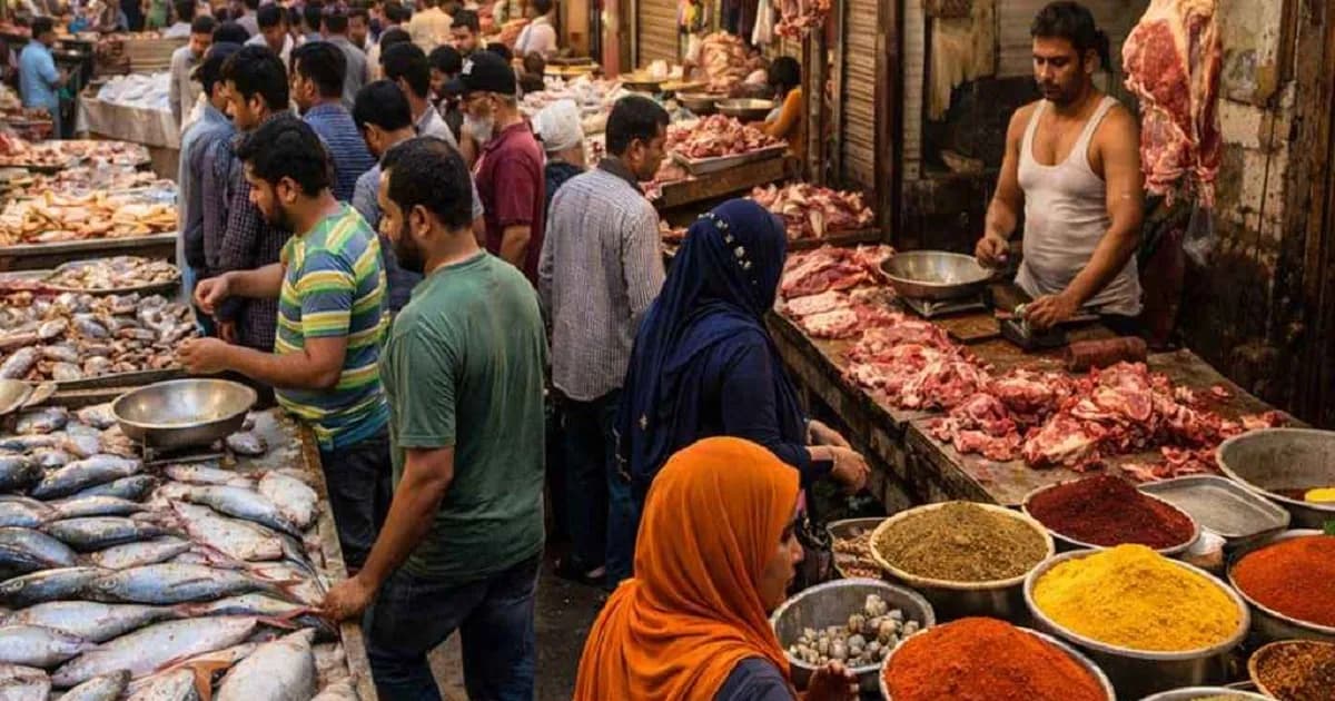 ঈদের বাজারে দামের ঝড়, লাগামহীন মাছ-মাংস-মশলা