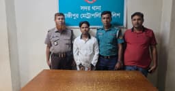 গাজীপুরে সাঁড়াশি অভিযানে অস্ত্রসহ যুবক আটক