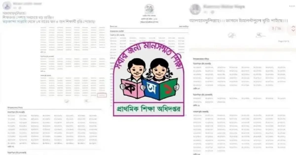 প্রকাশের আগেই প্রাথমিক বৃত্তির ফল ভাইরাল, যা বলছে অধিদপ্তর