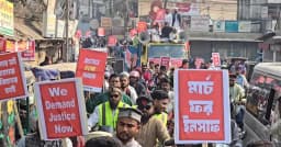 শহীদ হাদির হত্যার বিচার দাবিতে কিশোরগঞ্জে ‘মার্চ ফর ইনসাফ’