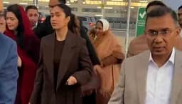 লন্ডনের হিথ্রো বিমানবন্দরে পৌঁছেছেন তারেক রহমান