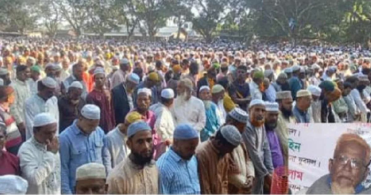 শ্রদ্ধা ও ভালোবাসায় চিরনিদ্রায় শায়িত হলেন বীর মুক্তিযোদ্ধা মোস্তফা কামাল