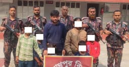 মহেশপুর সীমান্তে বিজিবির অভিযানে মাদক উদ্ধার, ৭ ভারতীয়সহ আটক ৪১