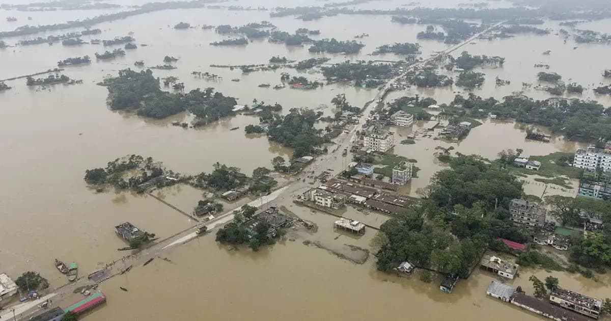 বন্যায় প্লাবিত হওয়ার ঝুঁকিতে দেশের ৪ জেলা