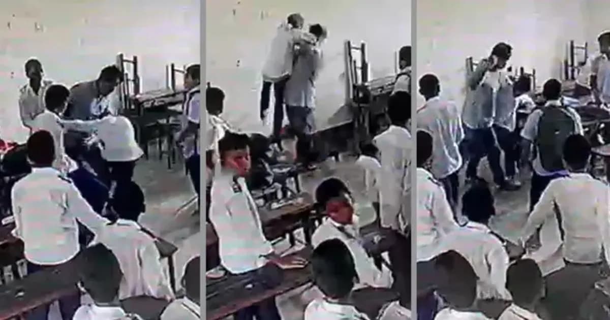 ছেলেকে মারার অভিযোগ, ক্লাসে ঢুকে শিক্ষার্থীকে ৩ বার আছাড়