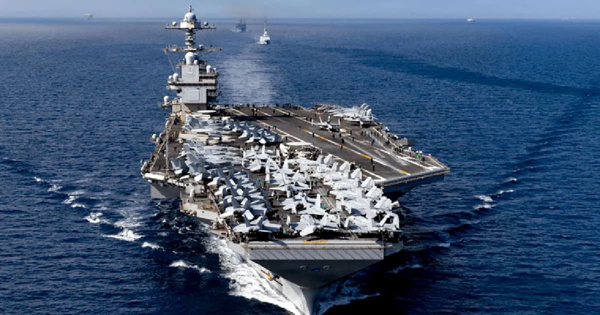 মধ্যপ্রাচ্য ছেড়ে পালাচ্ছে মার্কিন রণতরি ‘ইউএসএস জেরাল্ড আর ফোর্ড’
