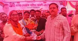 শ্রীপুরে সংরক্ষিত আসনের এমপি নেওয়াজ হালিমাকে গণসংবর্ধনা