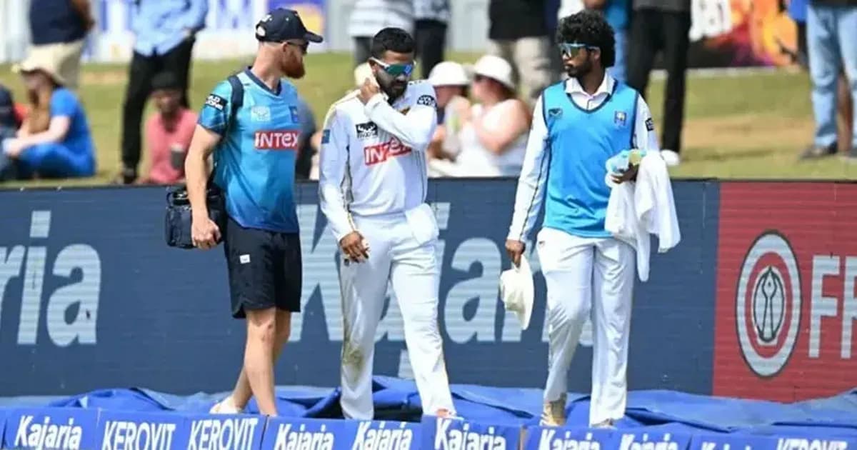 প্রথম টেস্টের চতুর্থ দিনে চোট পেয়ে হাসপাতালে চান্দিমাল