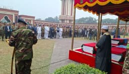 সুদানে নিহত ৬ বাংলাদেশি শান্তিরক্ষীর জানাজা সম্পন্ন