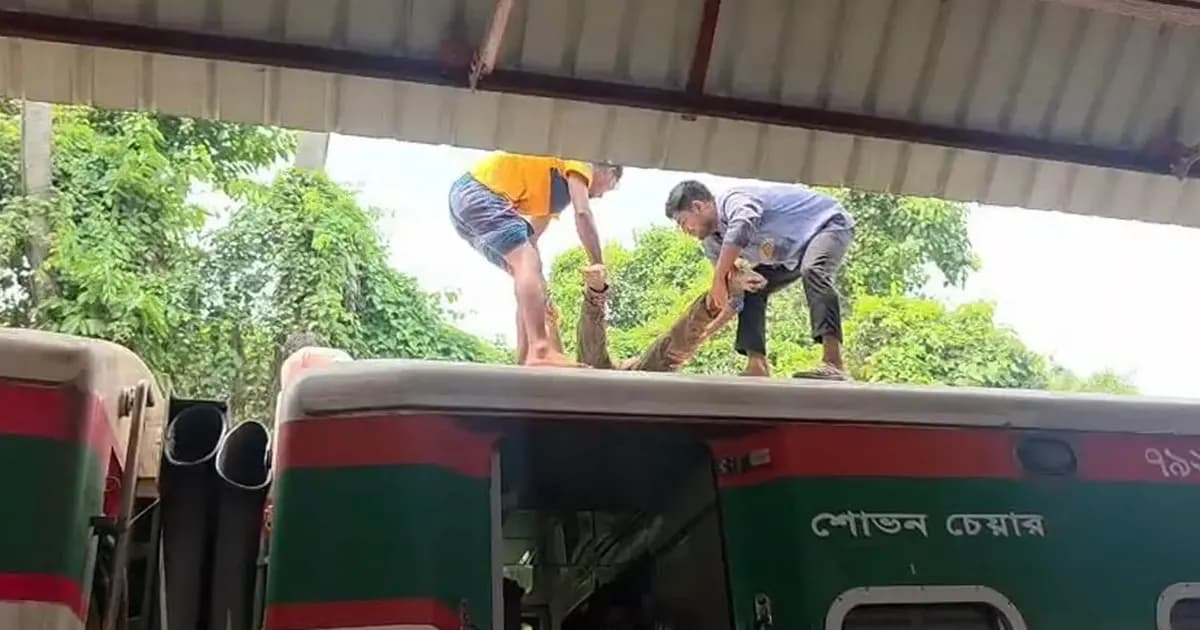 ট্রেনের ছাদ থেকে যুবকের রক্তাক্ত মরদেহ উদ্ধার