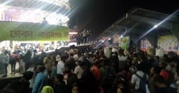 ঈদের আমেজে সদরঘাট, ভোট দিতে বাড়ি ফেরার ঢল