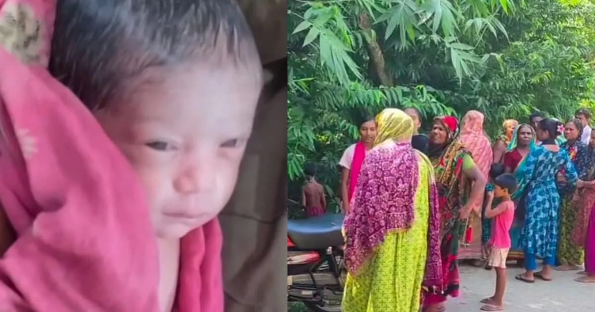 মেহেরপুরে বাঁশ বাগান থেকে সদ্যজাত নবজাতক উদ্ধার