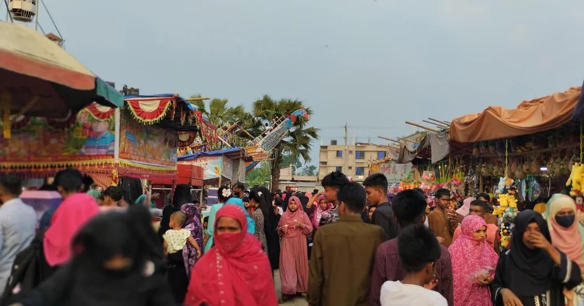 কাপাসিয়ায় গ্রামজুড়ে বৈশাখী মেলার উৎসব