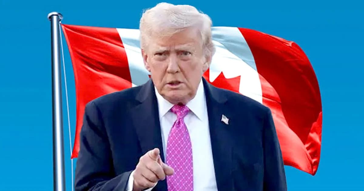 কানাডার পণ্যে ১০০% শুল্ক আরোপের হুমকি ট্রাম্পের
