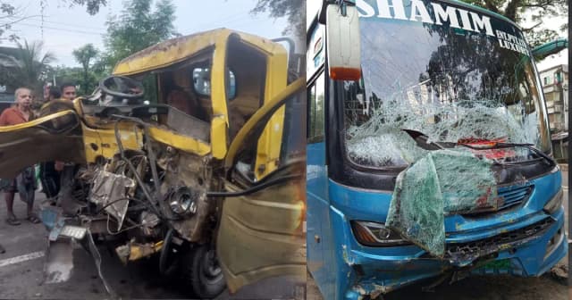 যশোরে বাস ও পিক‌আপের মুখোমুখি সংঘর্ষে নিহত ১