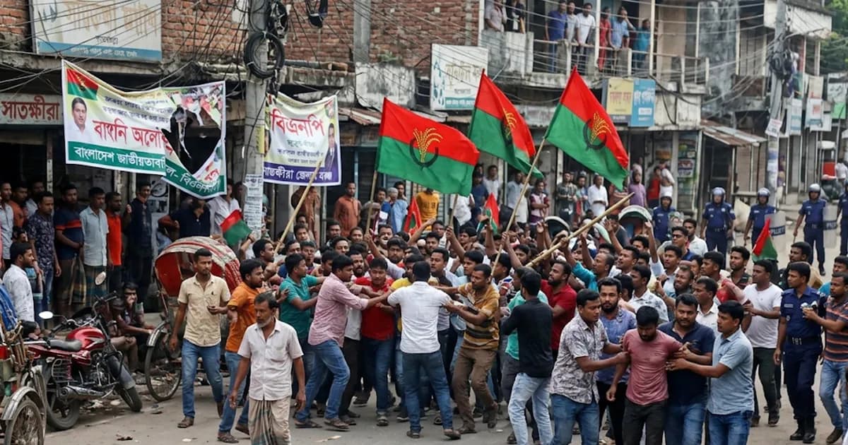 কালিগঞ্জে বিএনপির দুই পক্ষের সংঘর্ষ, আহত ৫