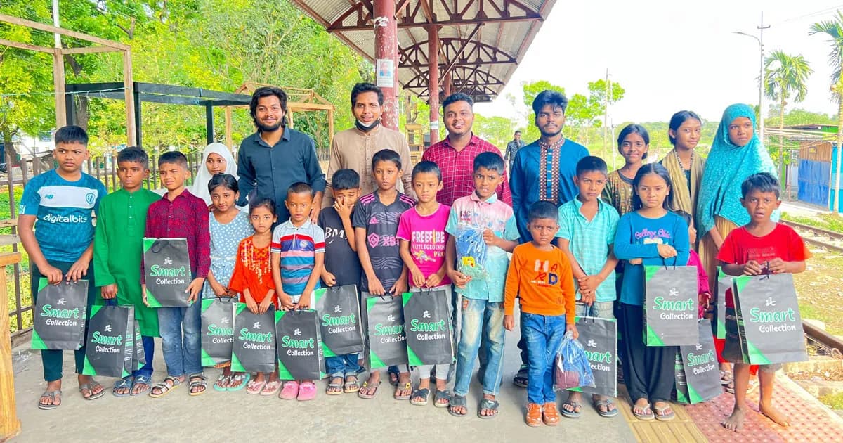 ঈদে সুবিধাবঞ্চিত শিশুদের পাশে চবি ছাত্রদল নেতা জালাল সিদ্দিকী